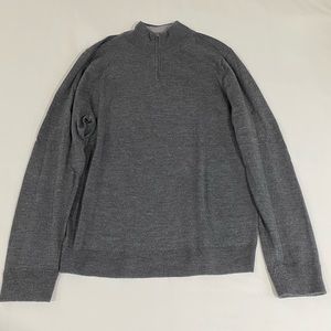 Merino Wool Quarter Zip Sweater